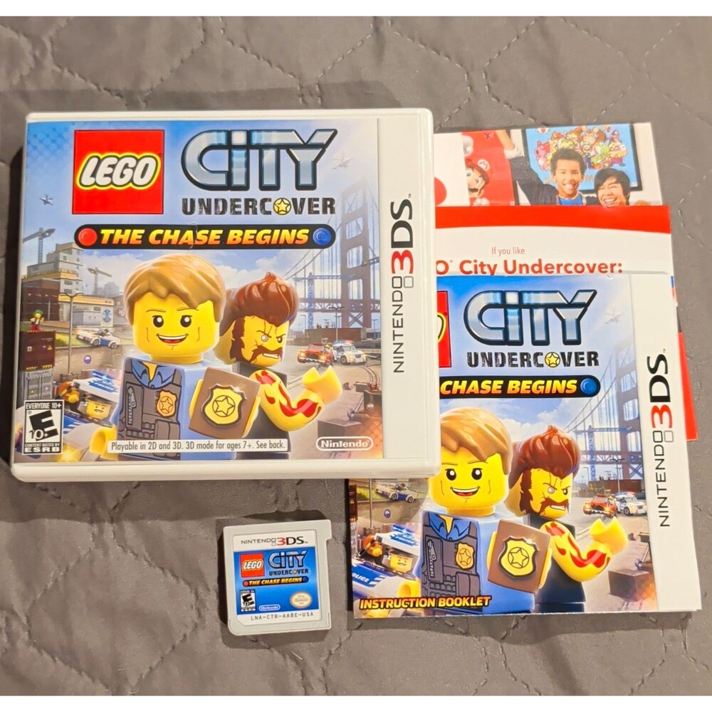 Nintendo LEGO City Undercover: The Chase Begins Nintendo 3DS CIB Manual E10+